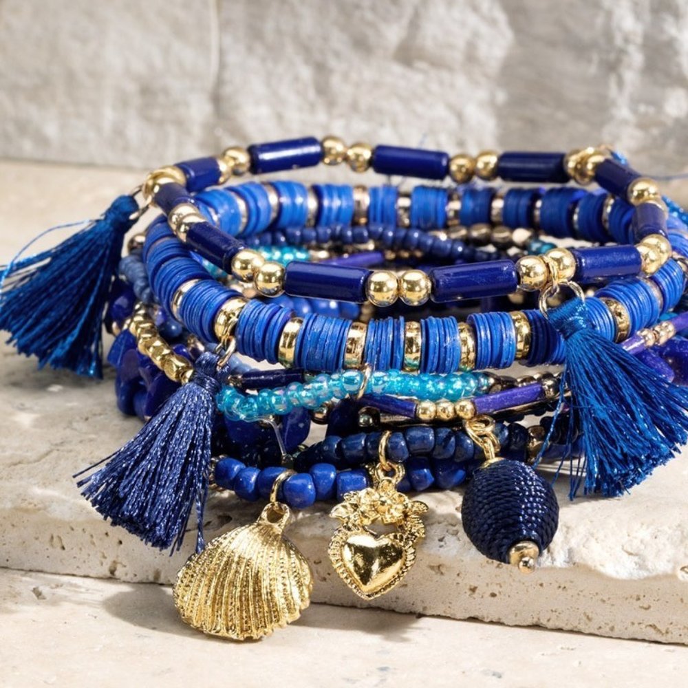 Charm & Bead Bracelet Set